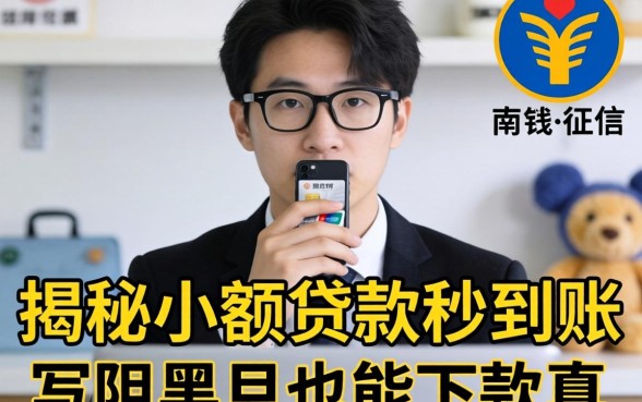 急需用钱却因征信受阻？揭秘小额贷款秒到账黑户也能下款的真相与避坑指南