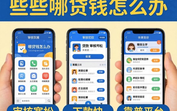 急需用钱怎么办？哪些手机贷款软件审核宽松且下款快？靠谱平台推荐