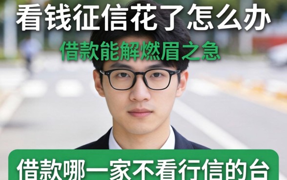 急需用钱征信花了怎么办?借款哪一家不看征信的平台能解燃眉之急?