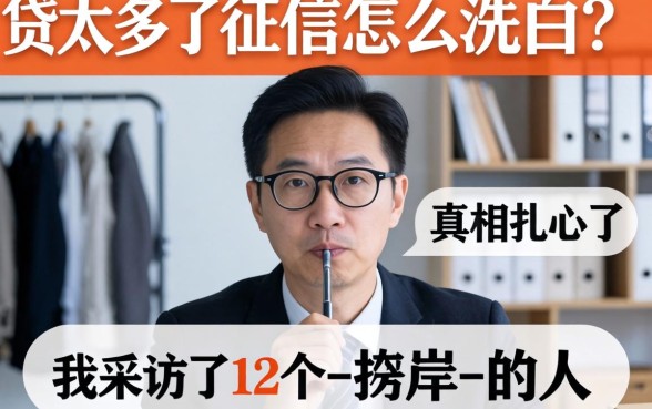 网贷太多了征信怎么洗白？我采访了12个-上岸-的人，真相扎心了