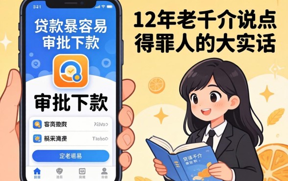 哪种贷款app最容易审批下款？12年老中介说点得罪人的大实话