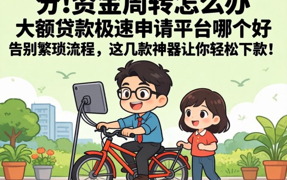 急需资金周转怎么办？大额贷款极速申请平台哪个好？告别繁琐流程，这几款神器让你轻松下款！