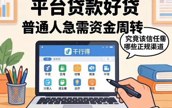 现在哪个平台贷款好贷?普通人急需资金周转,究竟该信任哪些正规渠道?