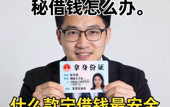 急需用钱怎么办？拿身份证在什么软件借钱最安全？揭秘靠谱平台与避坑指南