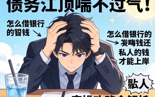 私人债务压顶喘不过气?怎么借银行的钱还私人的钱才能上岸,实操攻略全解析
