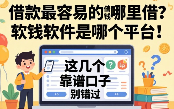 急需用钱哪里借?借款最容易的软件是哪个平台的?这几个靠谱口子别错过