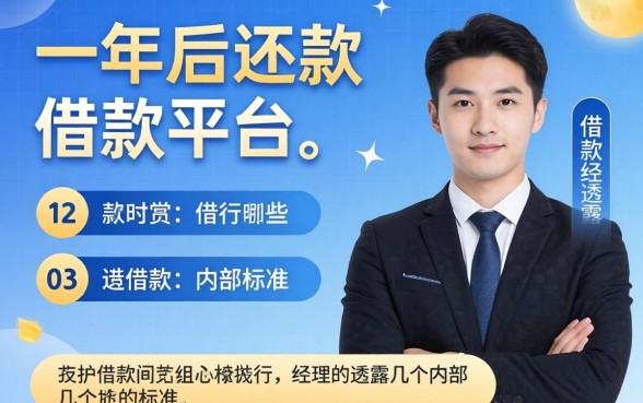 借款一年后还款的平台有哪些？支行经理透露几个内部标准