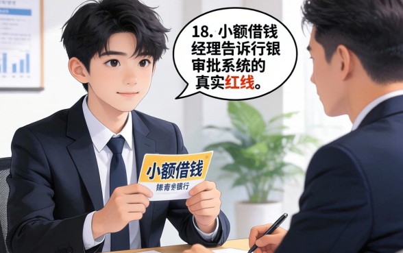 刚满18岁想小额借钱？银行经理告诉你审批系统的真实红线