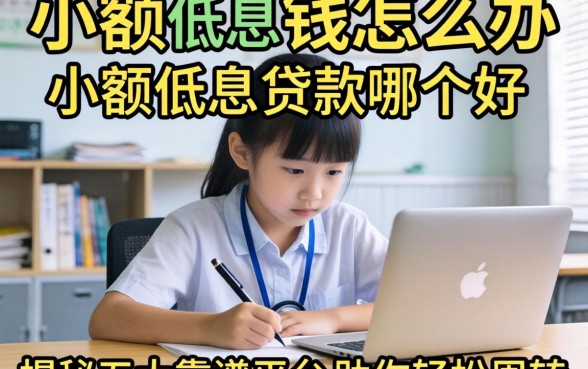 急需用钱怎么办？小额低息贷款哪个好？揭秘五大靠谱平台助你轻松周转