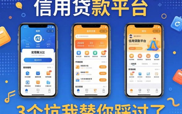 不查信用贷款平台的有哪些软件呢?这3个坑我替你踩过了