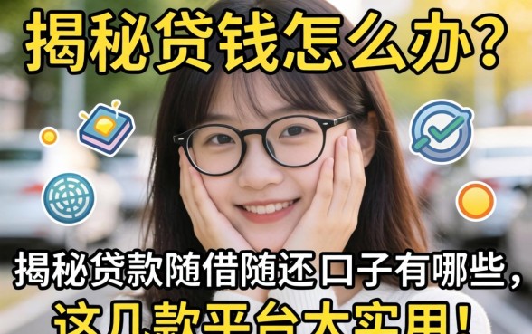 急需用钱怎么办？揭秘贷款随借随还的口子有哪些，这几款平台太实用了！