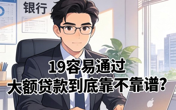 银行经理揭秘：19容易通过的大额贷款到底靠不靠谱？