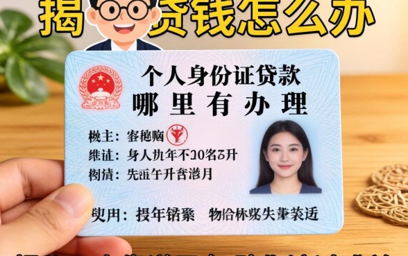 急需用钱怎么办？个人身份证贷款哪里有办理？揭秘五大靠谱平台助你渡过难关