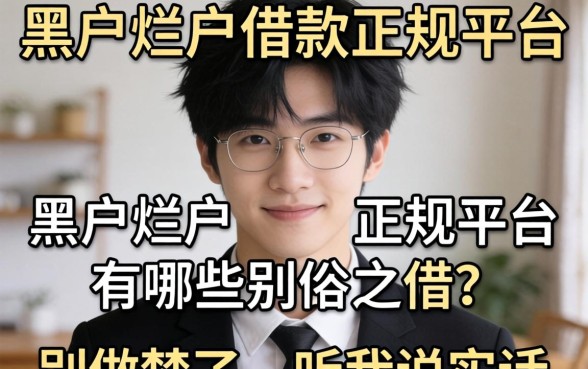黑户烂户借款正规平台有哪些可以借?别做梦了,听我说实话