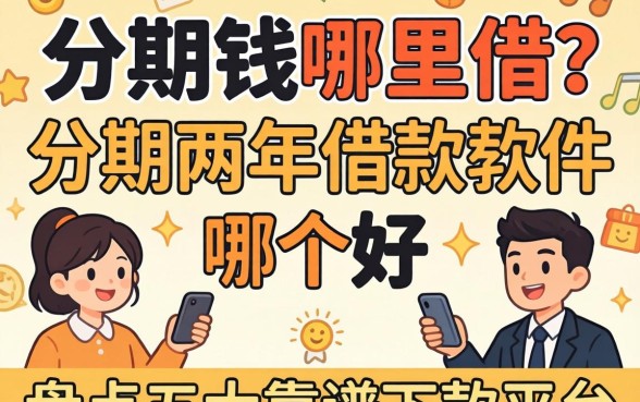 急需用钱哪里借？分期两年的借款软件哪个好？盘点五大靠谱下款平台