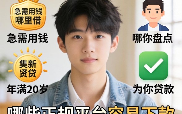 刚满20岁急需用钱哪里借?哪些正规平台容易下款?为你盘点年满20岁可以贷款的平台