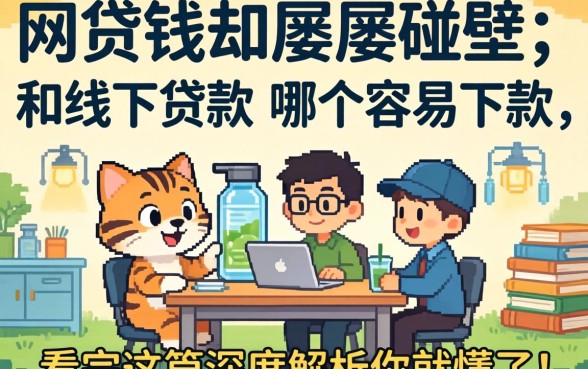 急需用钱却屡屡碰壁?网贷和线下贷款哪个容易下款,看完这篇深度解析你就懂了!