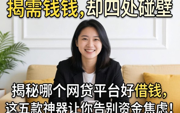 急需用钱却四处碰壁？揭秘哪个网贷平台好借钱，这五款神器让你告别资金焦虑！