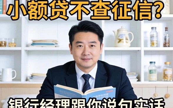 2026小额贷不查征信？银行经理跟你说句实话