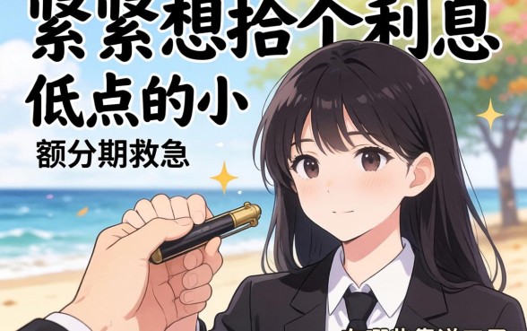 手头紧想找个利息低点的小额分期救急，有哪些靠谱口子推荐？