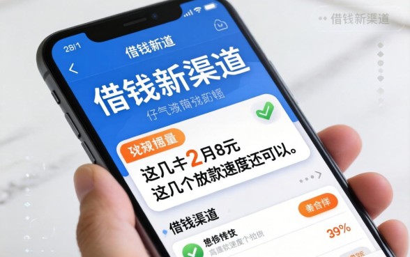 手机型号借钱新渠道，这几个放款速度还可以