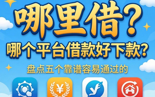 急需用钱哪里借？哪个平台借款好下款？盘点五个靠谱容易通过的平台