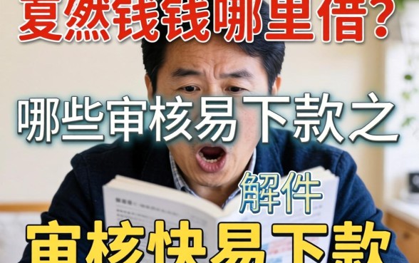 急需用钱哪里借？哪些审核快易下款的软件能解燃眉之急？