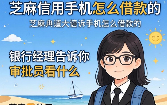 芝麻信用手机怎么借款的？银行经理告诉你审批员看什么