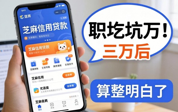 哪个可以用芝麻信用贷款的软件?被坑三万后我算整明白了