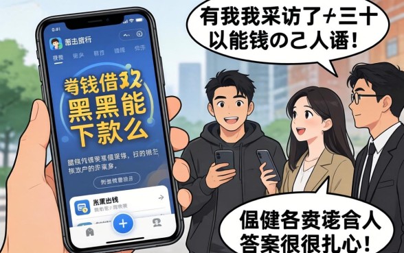手机借钱App黑户能下款么？我采访了三十个人，答案很扎心