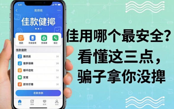 借款应用哪个最安全？看懂这三点，骗子拿你没辙