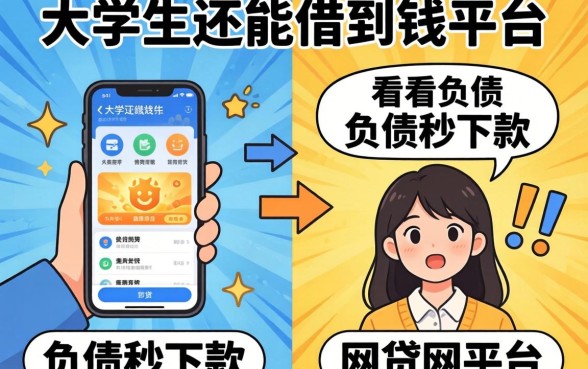 我试了大学生还能借到钱的平台和不看负债秒下款的网贷平台，结果有点意外