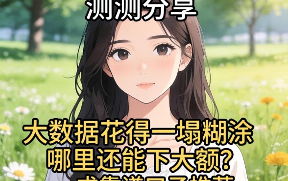 实测分享：大数据花得一塌糊涂，哪里还能下大额？求靠谱口子推荐！