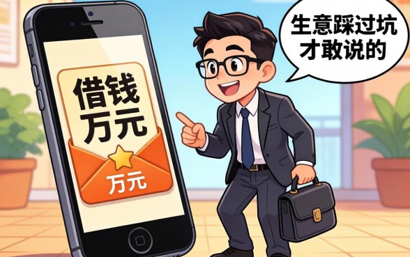用手机如何借钱一万元?生意人踩过坑才敢说的实话
