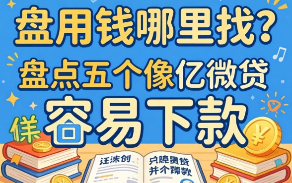 急用钱哪里找？盘点五个像亿微贷一样容易下款的口子
