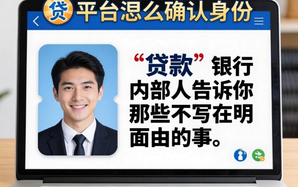 贷款平台怎么确认身份的？银行内部人告诉你那些不写在明面上的事