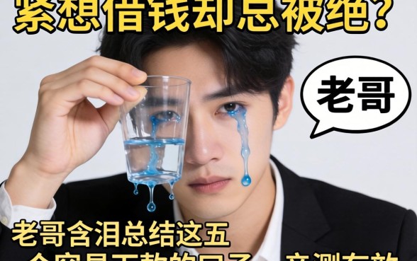 手头紧想借钱却总被拒？老哥含泪总结这五个容易下款的口子，亲测有效！