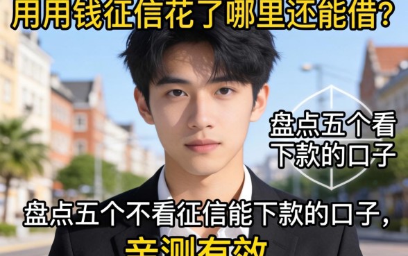 急用钱征信花了哪里还能借？盘点五个不看征信能下款的口子，亲测有效！