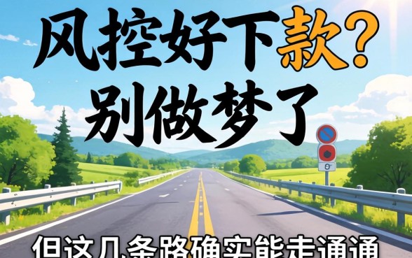 无视风控好下款2026？别做梦了，但这几条路确实能走通