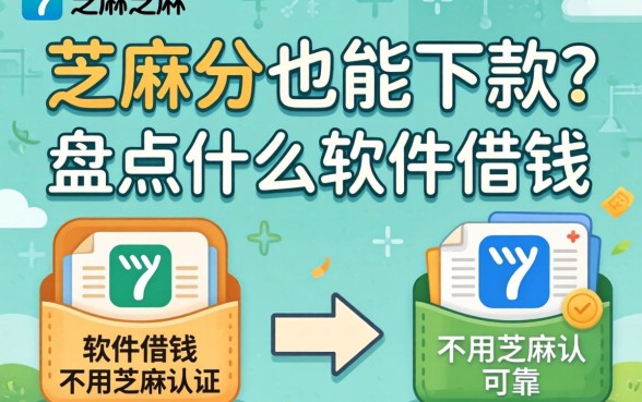 不用芝麻分也能下款?盘点什么软件借钱不用芝麻认证可靠