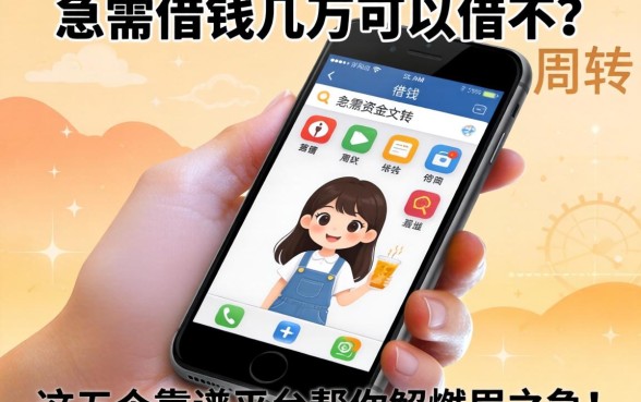 手机借钱几万可以借不?急需资金周转,这五个靠谱平台帮你解燃眉之急!