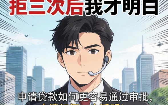 被拒三次后我才明白,申请贷款如何更容易通过审批