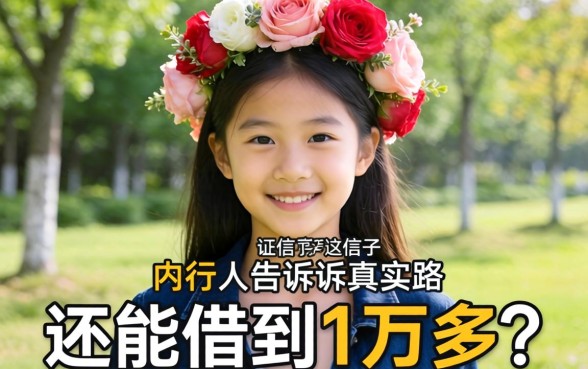 征信花成这样还能借到1万多?内行人告诉你真实路子