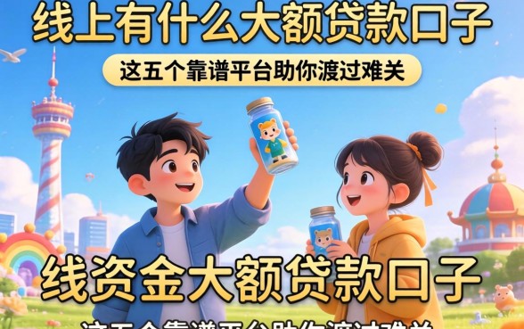 急需资金周转？线上有什么大额贷款口子？这五个靠谱平台助你渡过难关