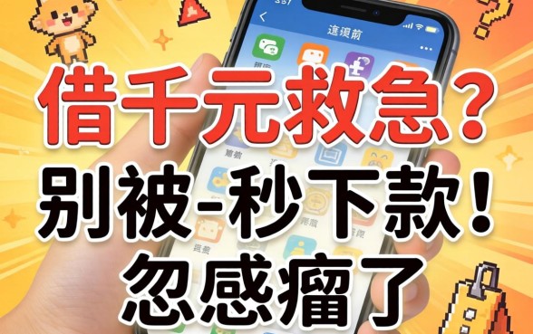 手机借千元救急？别被-秒下款-忽悠瘸了