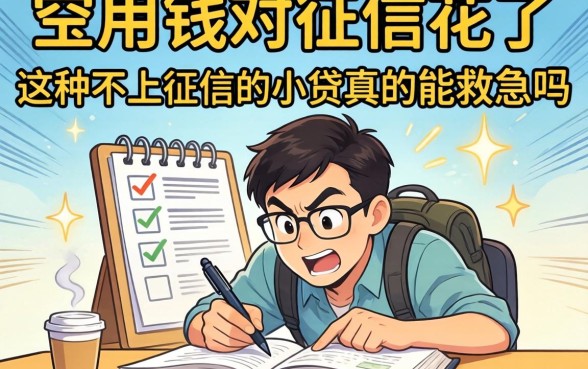 急用钱但征信花了，这种不上征信的小贷真的能救急吗？