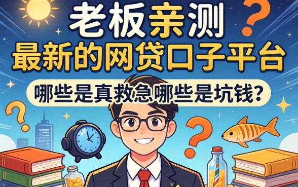 小老板亲测:最新的网贷口子平台,哪些是真救急哪些是坑钱?