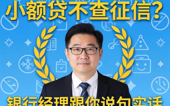 2026小额贷不查征信？银行经理跟你说句实话
