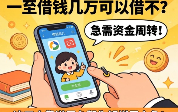 手机借钱几万可以借不?急需资金周转,这五个靠谱平台帮你解燃眉之急!