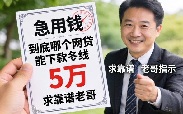 手里有份保单急用钱,到底哪个网贷能下款五万?求靠谱老哥指点!